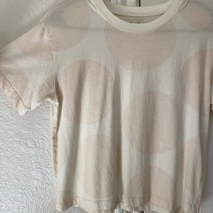 Madewell crop top polka dots